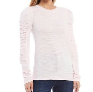 3/$25 Free People We The Free Natasha Long Sleeve Tee in Baby Pink size XS